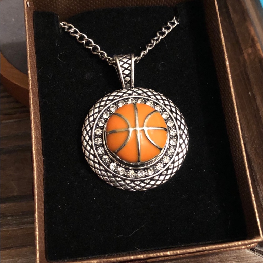 Interchangeable Snap Basketball Necklace - image 1